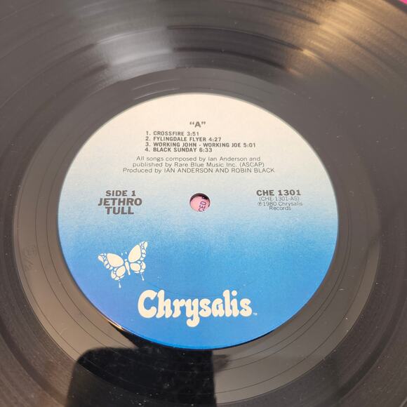 Jethro Tull A Vinyl LP Record Album 1980 Classic Rock Pre-Owned Chrysalis - Picture 5 of 8